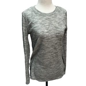 Calvin Klein💚Jeans Grey Waffle Weave Long Sleeve T-Shirt Size M